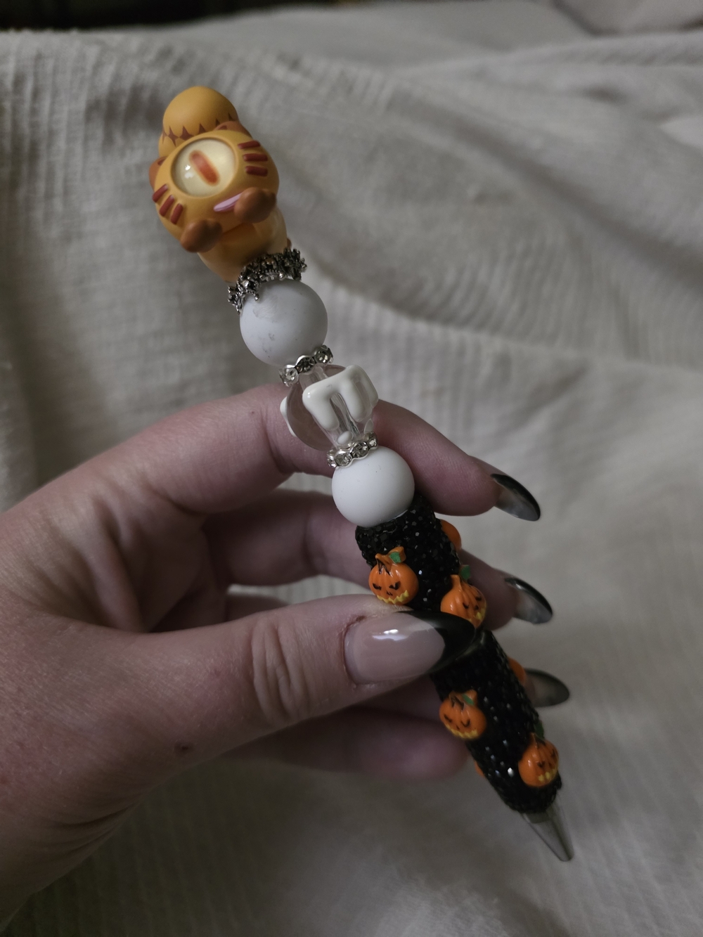 Halloween pen. Authentic Bean. Gingerbread Meow. Downy Pranky Paradise.